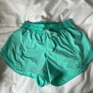 Lululemon teal hotty hot shorts!!!